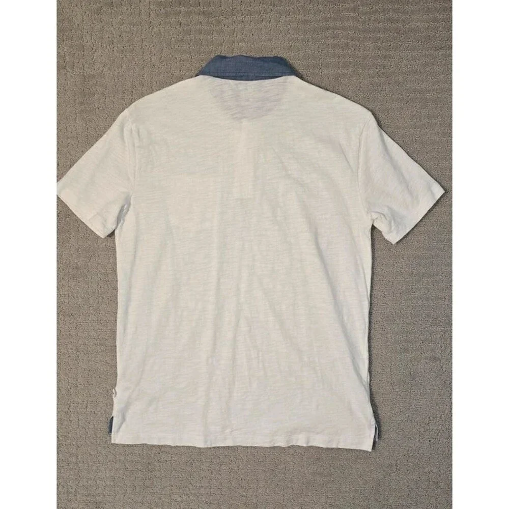 GAP Kids white polo with blue collar, XXL